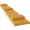 Ekena Millwork Americraft 2-Board (3 Batten) Wood Joined Board-n-Batten Shutters w/ Arch Top, ARW401BQ207X77TUH, PR ARW401BQ207X77TUH - alternate 3